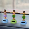 New Solar Swinging Hawaiian Girl Doll Car Creative Ornaments Car Decorations Hulala Girl Swinging Cartoon Car Ornaments Styling