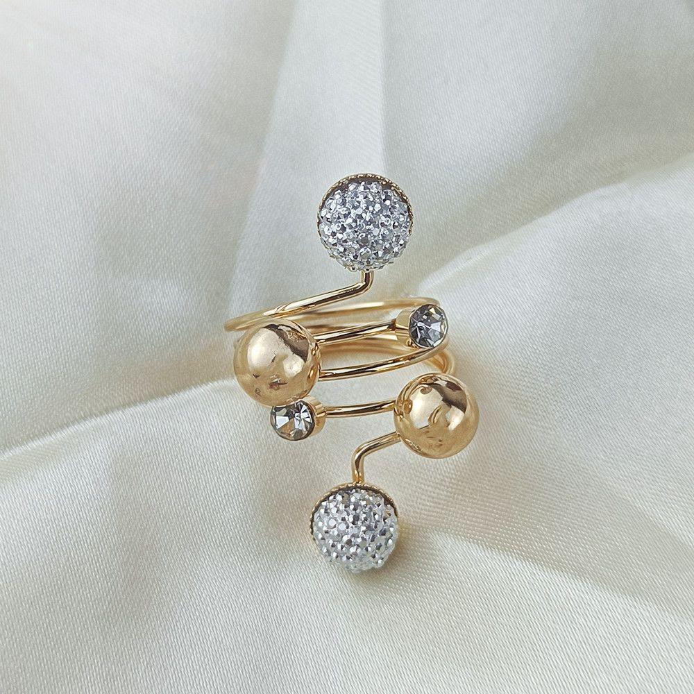 DIY Fashion Hijab Rhinestone Crystal Shawl Brooch Pin Silk Scarf Ring Scarf Buckle Scarf Clip