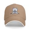 Заглядывающая Собака Вест-Хайленд Уайт Терьер Бейсболки Snapback Бейсбольные Кепки Дышащие Повседневные Кепки Для Улицы Унисекс