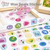 DIY Journal Stickers Wax Seals Stamp Stickers Album Decorative Sticker Adhesive Diary Stickers