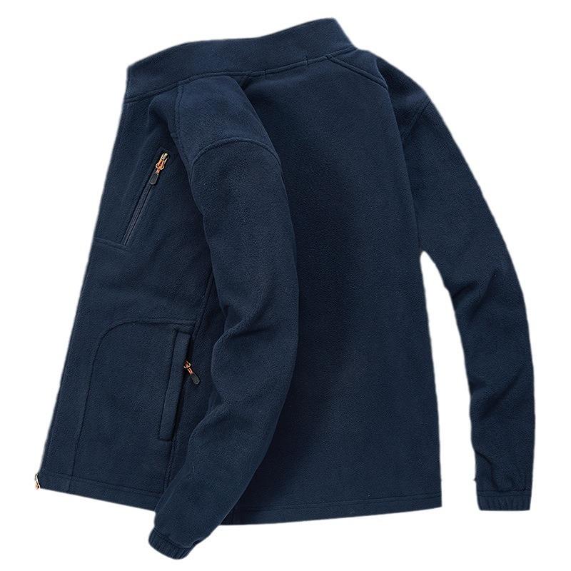 Флисовая одежда Мужская флисовая осенне-зимняя дышащая ветрозащитная кардиганная куртка Куртка Куртка мужская