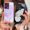 Градиентная большая бабочка для Xiaomi 14 Ultra 13 Lite Redmi Note 13 11 Pro 12 Plus Poco X6 3 Pro F4 6 GT Закаленное стекло Чехол для телефона