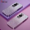 Shiny Glitter Plating Silicone Case for Huawei P60 P50 P40 P30 Lite Pro Camera Lens Soft Back Cover