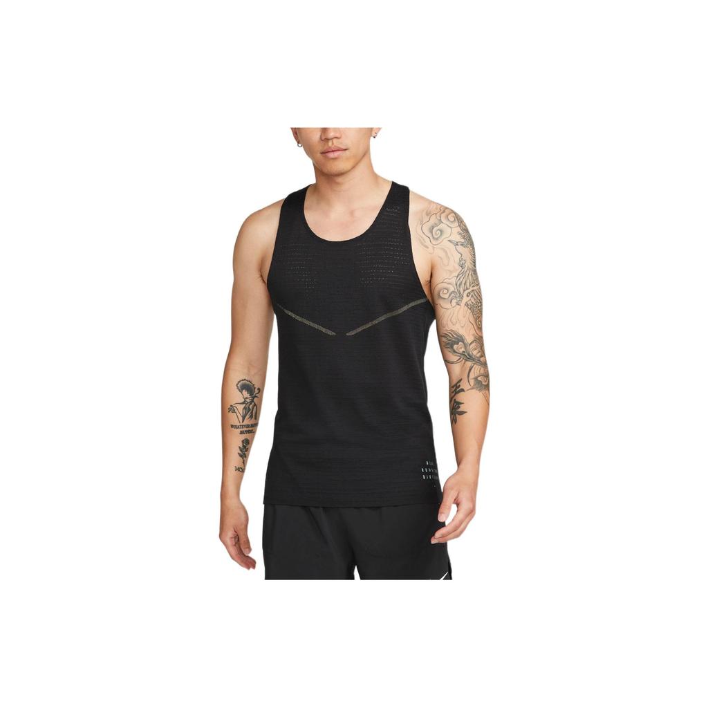 Nike Мужская черная майка для бега DM4776-010