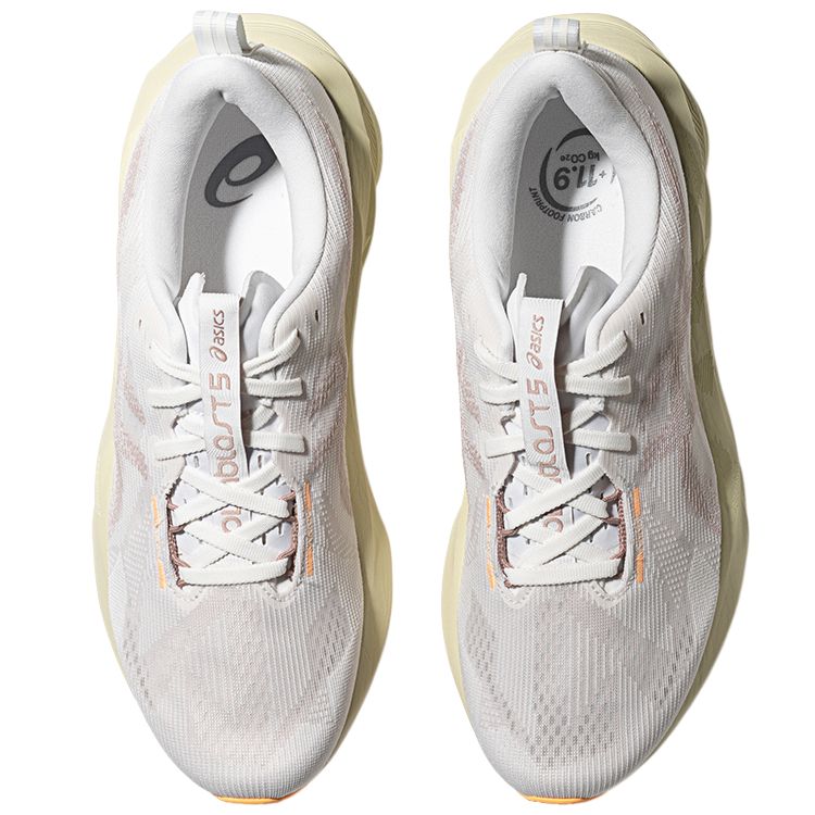 Asics Novablast 5 2E Wide White Fawn Men Sneakers 1011B975-101