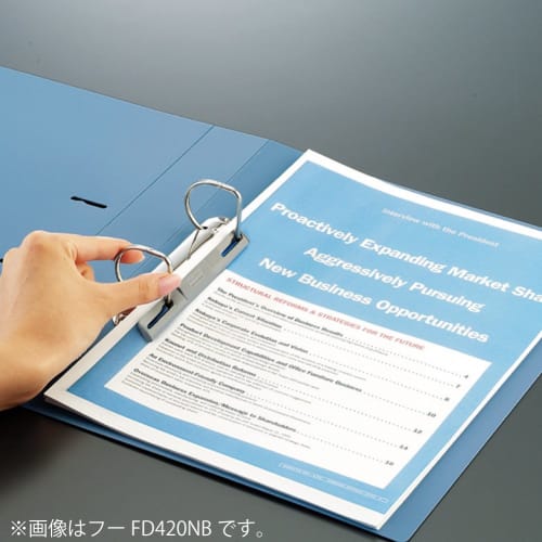 KOKUYO File D-Ring File A4 300-sheet capacity Gray F-FD430NM