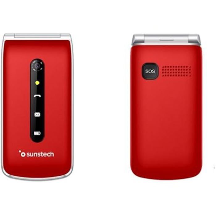 SUNTECH TÉLÉPHONE MOBILE CELT18RD/ ROUGE