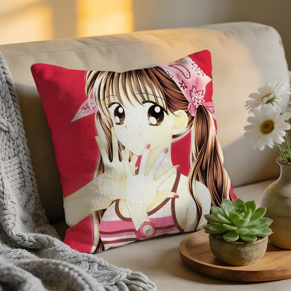 Подушка с чехлом из стираного льна 'Kodomo No Omocha', мягкая, дышащая, декоративный чехол для дивана, домашняя наволочка