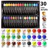 30 Color Drawing Pigment Acrylic Pigment 12ml Aluminum Tube Set Hand Drawn Graffiti DIY Art Painter Level Art Pigment