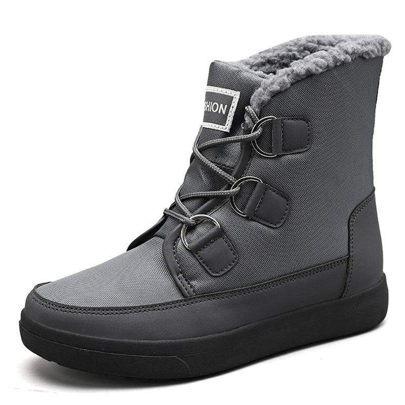 Модные зимние мужские ботинки на шнуровке удобные мужские зимние ботинки на платформе ботильоны водонепроницаемая мужская обувь рабочая обувь