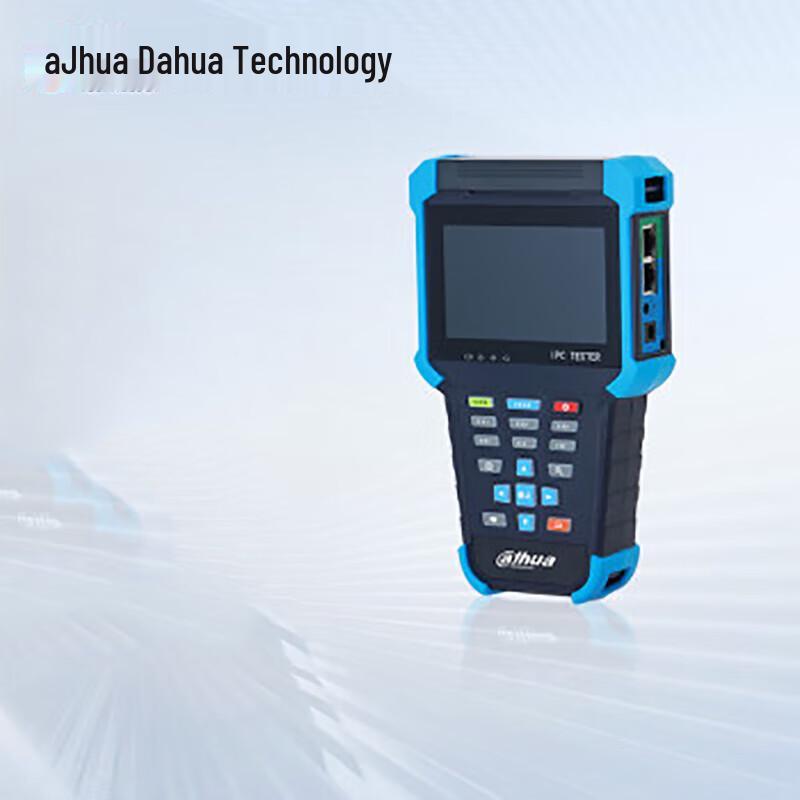 Ручной IP-тестер видеонаблюдения Dahua DH-PFM908, китайская вилка (адаптер в комплекте)