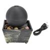 3V USB Indoor Tabletop Ball Fountain with LED Light and Stone Desktop Fountain for Home Office Decor