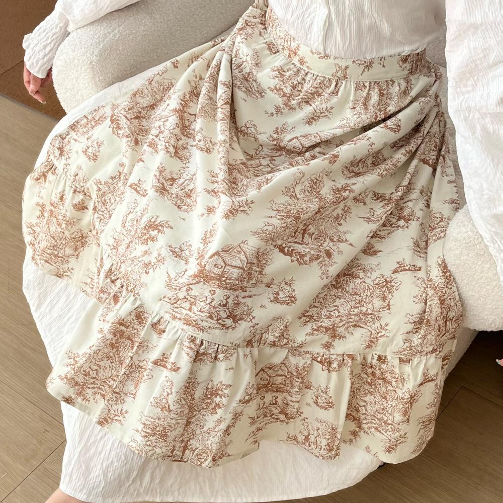 Waterproof bust wind solid color cotton super apron strap length can be used as skirt housework fish tail