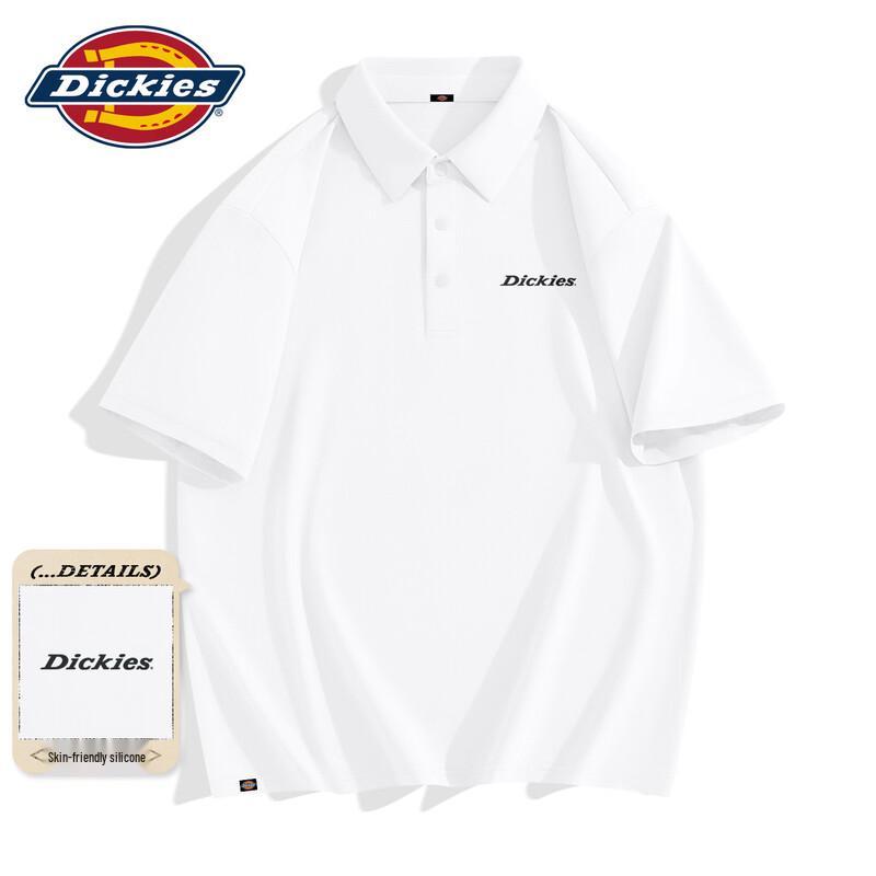 Мужская рубашка-поло Dickies Premium из ледяного шелка, деловой повседневный стиль, быстросохнущая, с коротким рукавом