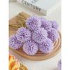 Artificial Chrysanthemum Ball Flowers Dandelion Hydrangea Arrangement Bouquet Present For Friends Bridal Wedding Bouquet Decor For Home Office