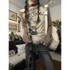 Japanese Y2k Style T Shirts Women Off Shoulder Grunge 90s Cotton Graphic Tops Vintage Harajuku Aesthetic Long Sleeve Tees