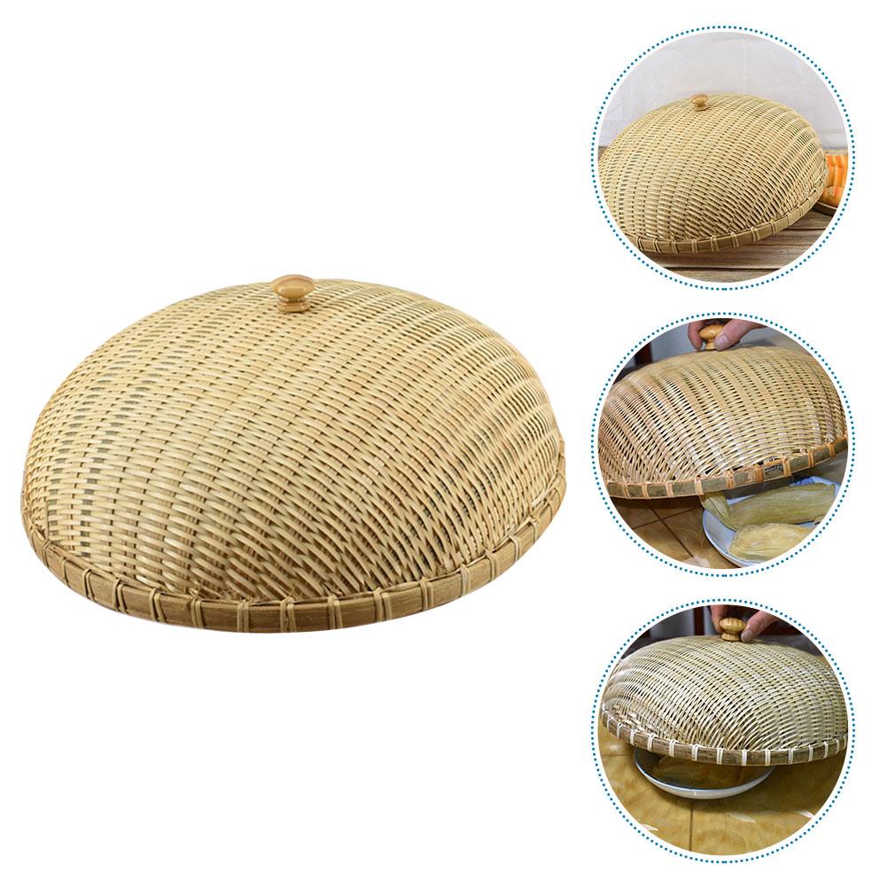 Ротанговый чехол для еды, защита палатки, плетение из бамбука, чехлы для обеденных столов