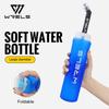 WRELS Складная Бутылка для Воды Портативная TPU Без BPA Для Кемпинга на Открытом Воздухе Бега Гидратор На Пояс Велосипед Складная Бутылка для Воды