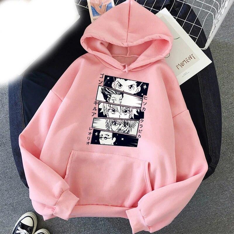 New Manga Hunter X Hunter Hoodies Kurapika Gon Killua Leorio Hisoka Print Unisex Women Hoodie Sweatshirts Pullovers Unisex Clothing