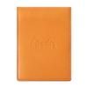 RHODIA Mini 3-Ring System Organizer (11x8cm, 11mm Ring Diameter, Goat Leather) Brion Orange Cf11ogz02-or