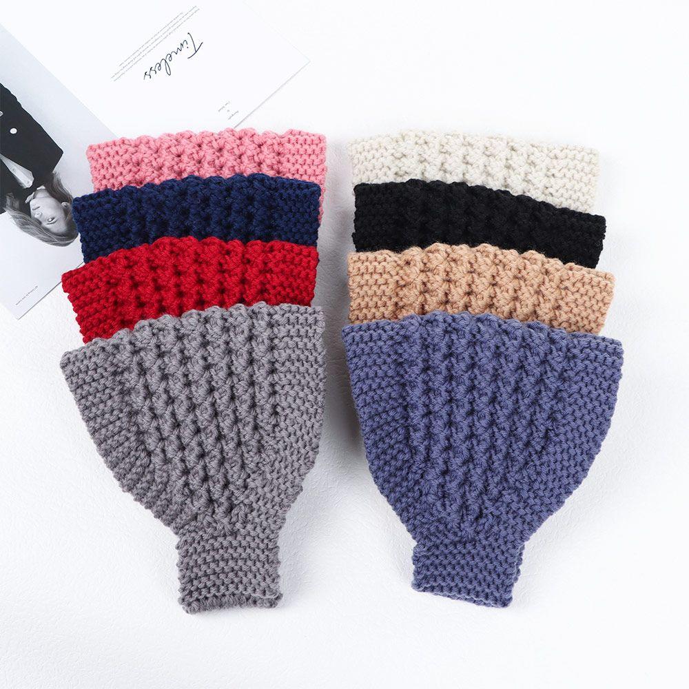 Pineapple Crochet Scarf for Girls Headwear Winter Headbands Knitted Turban Head Wraps Warmers Hat