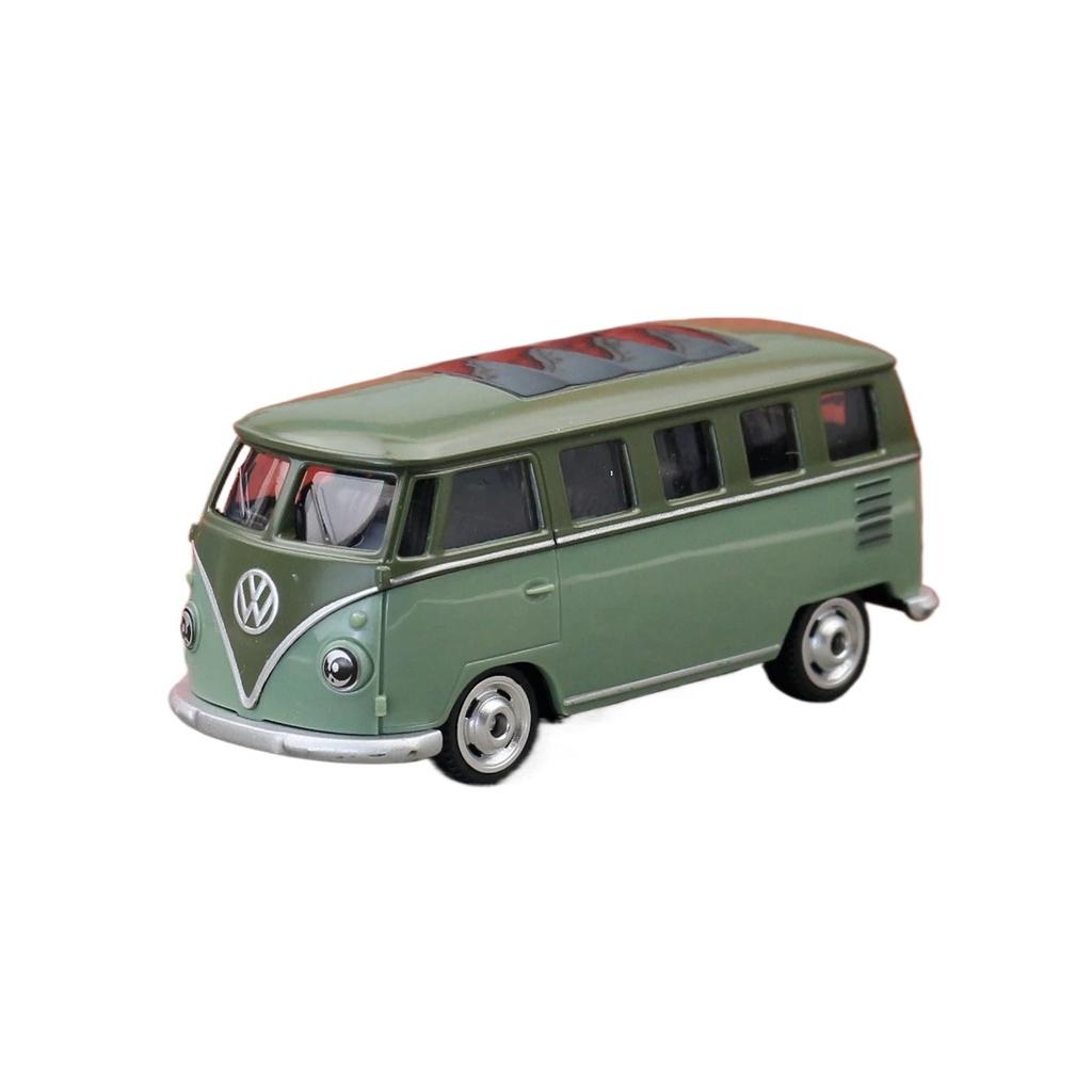 1/56 Scale T1 Bus Toy Car Model CCA MSZ 1:64 Diecast Miniature Free Wheels Collection Suitable for Hot Wheels Gift Kid