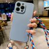 Чехол-сумка через плечо для OPPO Find X5 Lite X3 X6 Reno 11 8 7 6 5 Realme 12 Pro C53 C55, с ремешком-шнурком-косичкой из мягкого силикона