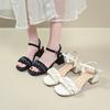 Юбка 2025 мода повседневные сандалии с летней пляжной обувью платформа женские новые красивые сандалии