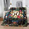 Vintage 1976 Milestone Birthday Flannel Blanket-Soft and Suitable for Sofas,Beds,Offices,Travel,All Seasons,Great Gift for Holidays and Birthdays.