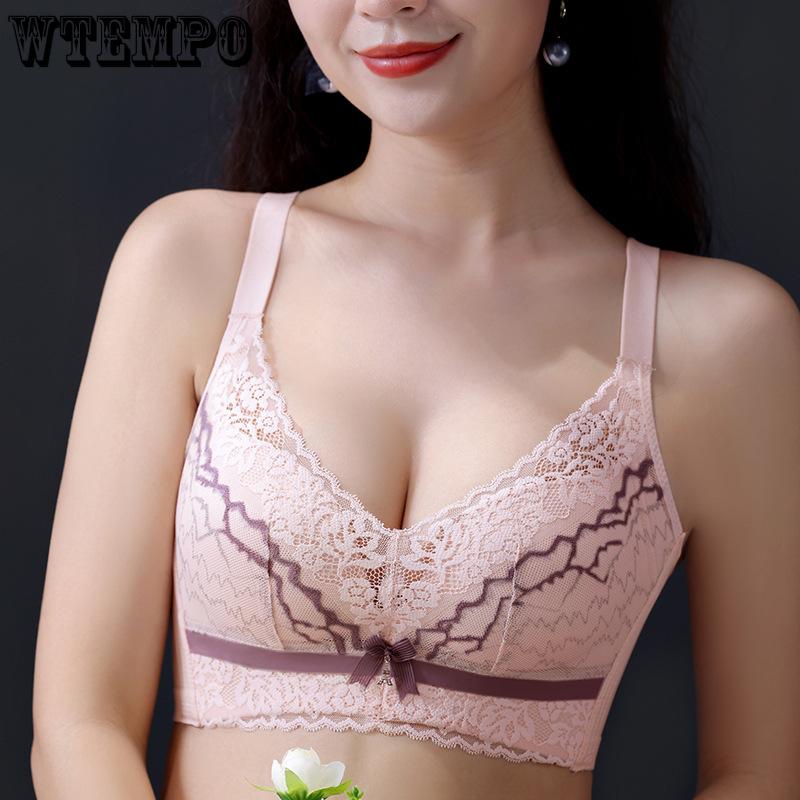 Underwear Women Breathable Top Support Sexy Lace Bra Push Up Bra