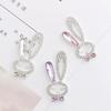 Zinc Alloy Rhinestone Rabbit Decor DIY Phone Case Charms Handmade Crafts Accessories
