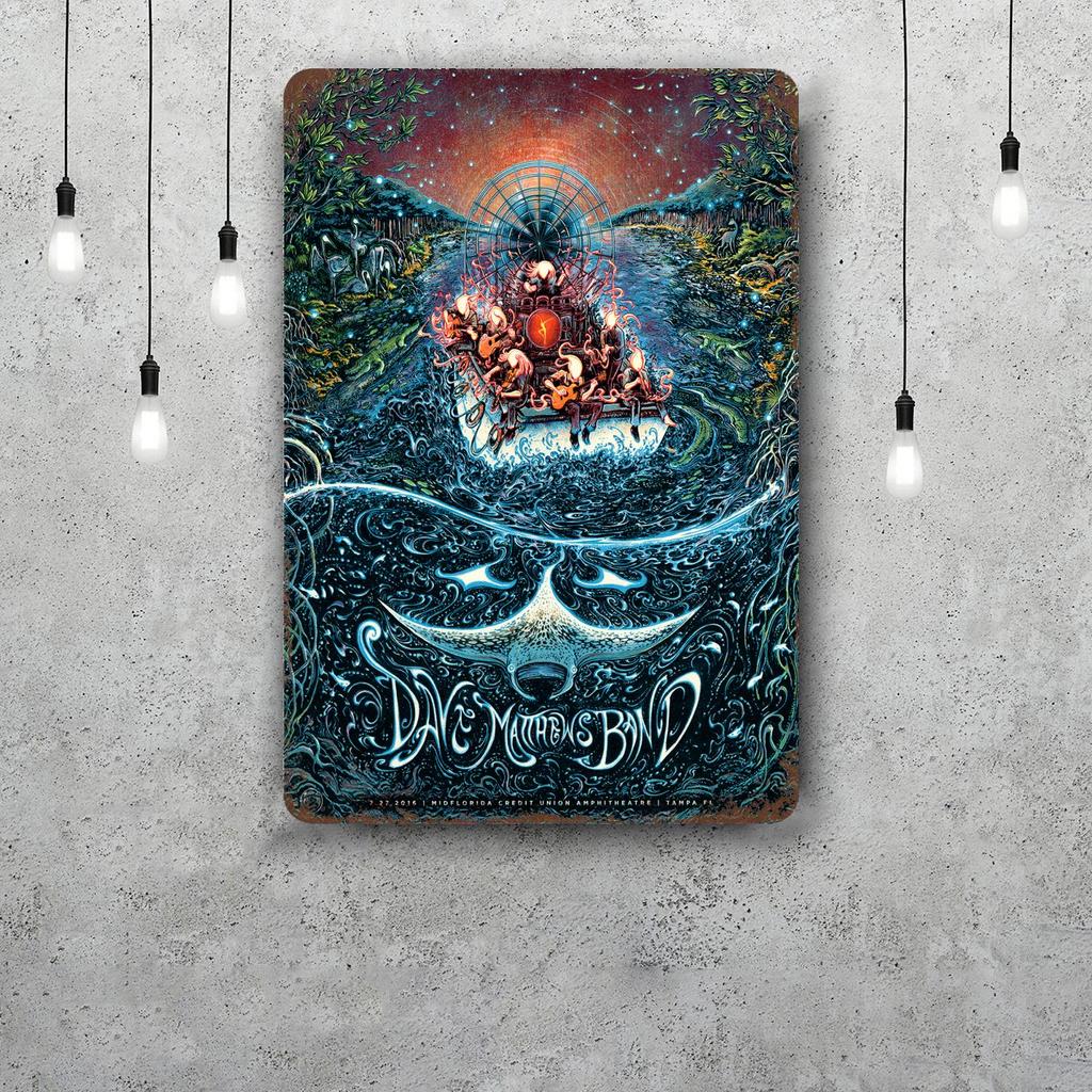 dave matthews band Metal Signs wall decor Vintage Tin Signs Captain Metal Poster Decor for Bar Pub Club Wall Decoration