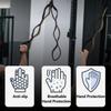 Тройная веревка для трицепса Рукоятки 3-в-1 Веревка для тяги вниз Ремешки для разгибания трицепсов Тренажерное оборудование для блочной системы Машина для тяги сверху
