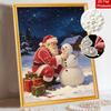 Christmas Pearl Painting Kit Handmade DIY Santa Claus And Snowman Home Decoration Painting