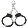 [Q4901] - Silver Charm Pendant 'Handcuffs' Black Silver (rhodium-plated) - 19x17 Mm