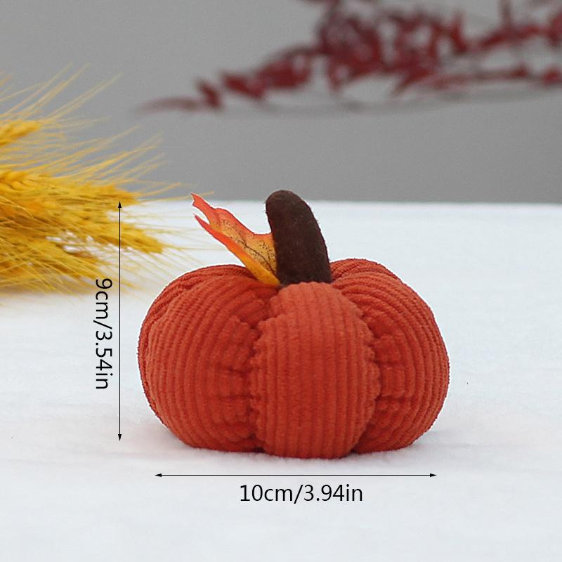 4/5/6in PP Cotton Filled Fabric Pumpkin Corduroy Cloth Pumpkin Soft Funny Pumpkin Plush Toys