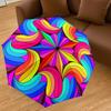 1pc Psychedelic Pattern Automatic Open/Close Umbrella with Windproof, 8-Rib Sturdy Canopy, Durable Ribs, Fashionable Design1211A