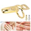 Креативные кольца в форме ногтей, персонализированные модные открытые кольца, украшения со стразами, украшения на кончики пальцев