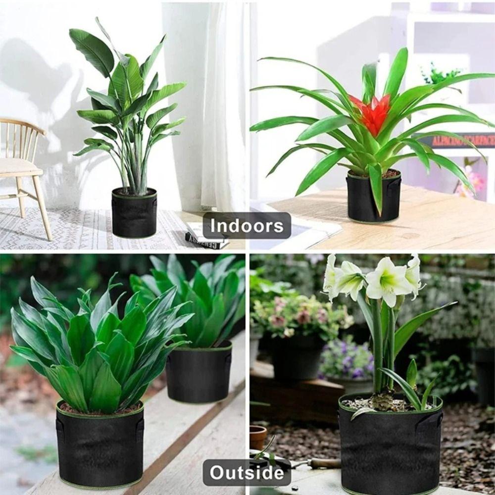 1/3/5/7/10 Gallon Felt Garden Planting Bag Planting Nursery Pot Vegetable Tomato Potato Flower