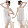Loose Babydoll Sexy Lingerie Lace Adult Cute Slip Underwear Room Wear Nightwear Pajamas Adults Women's (White)