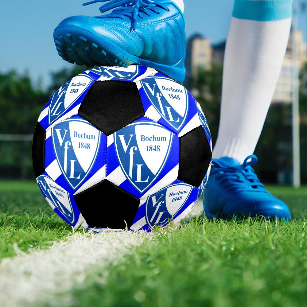 VfL Bochum 1848 Indoor Soccer Ball Colorful Machine Stitched PVC Size 5 Team Training Competition Ready Durable High-Bounce Cool Sports Gift
