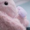 Плюшевая игрушка с длинными ушами, милый брелок/подвеска на сумку в виде кролика, маленький подарок, аксессуар для сумки, кукла.
