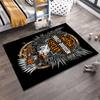 Harley-Davidson Eagle Design Carpet Home Decor Black Orange Rug Suitable for use as an anti-slip for living room bedroom sofas