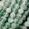 Натуральные гладкие круглые зеленые бусины из флюорита, бусины из драгоценных камней размером 6 мм, 8 мм, 10 мм, нить длиной 14–15 дюймов.