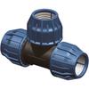 PP tee 3x25mm for water pipes PE PN16 BAR