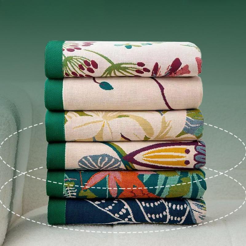 Банное полотенце из чистой хлопковой марли 80X160 см Впитывает воду и быстро сохнет, Большое банное полотенце с жаккардовым узором, Мягкое утолщенное полотенце для купания, 1 шт.