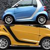 2 шт. Наклейка-полоса на порог боковой юбки автомобиля Для Smart 451 453 Fortwo Forfour Автомобильная боковая линия Виниловая пленка Наклейка Декоративные аксессуары