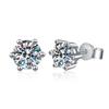 D Color 0.1-2 Carat  Moissanite Earrings For Women 925 Sterling Silver Ear Studs Sparkling Diamond Wedding Fine Jewelry