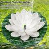 Солнечный фонтанный насос Lotus Floating Water Feature Bird Bath Pond Солнечный насос с 4 насадками для садового украшения на открытом воздухе 1.4W/7V