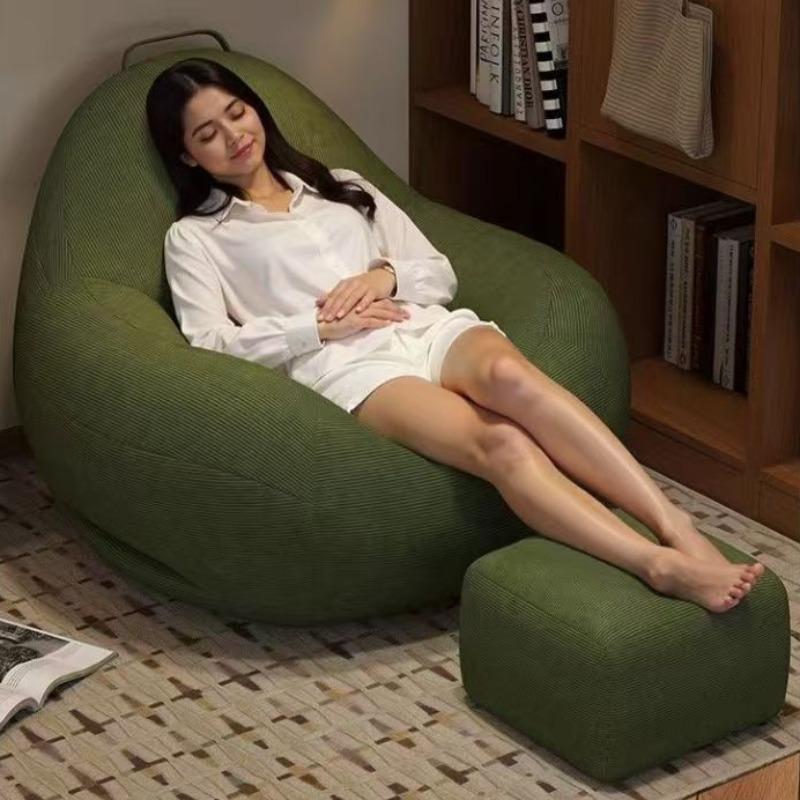 Lazy Bean Bag Sofa Leisure Living Room Sofas Balcony Modern Giant Pouf Couch Bedroom Comfort Couches with Ottoman Furniture